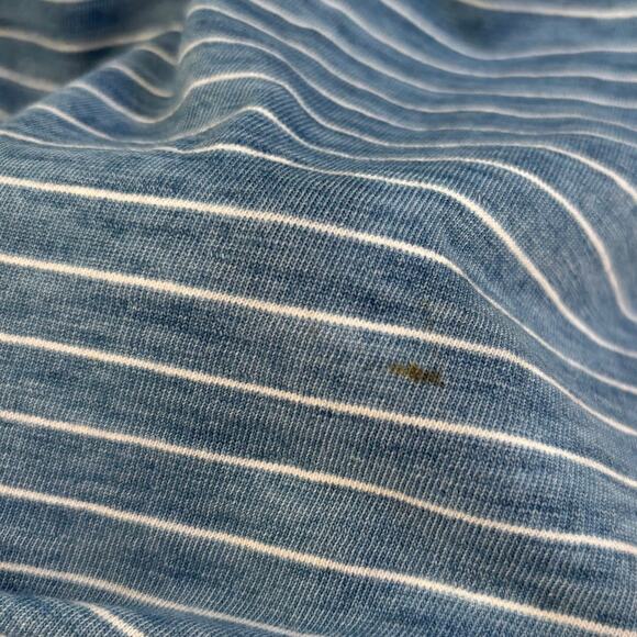 Faherty Men's Indigo Pocket Tee Striped Coastal Preppy Size L - Picture 3 of 8